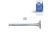 DT Spare Parts 1.10527 Auslassventil, D1: 11 mm, D2: 44,6 mm, L: 162,5 mm, ?: 45 ° passend für Scania