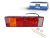 DT Spare Parts 1.21259 Rückleuchte, rechts, Lb: 152 mm, M8, L: 465 mm, H: 130 mm, T: 80 mm passend für Scania