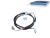 DT Spare Parts 1.28154 Schlauchleitung, Fahrerhauskippung, D: 8,5 mm, M12 x 1,5, M12 x 1,5, M12 x 1,5, L1: 1740 mm, L2: 900 mm, 362 bar passend für Scania