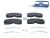 DT Spare Parts 1.35032 Scheibenbremsbelagsatz, W: 249,5 mm, S: 29,3 mm, H: 106,8 mm passend für Scania