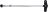 Gelenkknarre mit T-Griff, abwinkelbar | Abtrieb Außenvierkant 6,3 mm (1/4