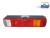 DT Spare Parts 2.24401 Rückleuchte, links, mit Kennzeichenleuchte, 24 V, P21W, L: 510 mm, H: 136 mm, R5W passend für Volvo