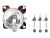 DT Spare Parts 2.24438 Fernscheinwerfer, mit Glühlampe, H7, 90 mm passend für Multimarken