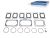 DT Spare Parts 2.91138 Dichtsatz, Abgaskrümmer passend für Volvo