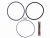 DT Spare Parts 2.91139 Dichtringsatz, Laufbuchse, d1: 132,5 mm, d2: 133 mm, H1: 2,4 mm, H2: 5,8 mm passend für Volvo