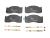 DT Spare Parts 2.94073 Scheibenbremsbelagsatz, W: 216 mm, S: 30 mm, H: 97 mm passend für Multimarken