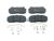 DT Spare Parts 2.94098 Scheibenbremsbelagsatz, W: 249 mm, S: 28 mm, H: 114,5 mm passend für Multimarken