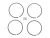 DT Spare Parts 3.18162 Dichtringsatz, Abgaskrümmer, d: 46,7 mm, D: 52 mm, S: 0,7 mm passend für Multimarken