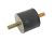 DT Spare Parts 3.72520 Gummipuffer, D: 50 mm, M10 x 1,5, LTh: 28 mm, H: 45 mm passend für MAN