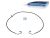 DT Spare Parts 3.84076 Schlauchleitung, Fahrerhauskippung, D: 9 mm, M12 x 1,5, L: 1280 mm, L1: 1235 mm, 362 bar passend für Multimarken