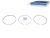 DT Spare Parts 3.90227 Kolbenringsatz, D: 125 mm passend für Mercedes-Benz