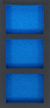Werkstattwageneinlage 1/3, leer: 3 Ablagefächer | 408 x 189 x 32 mm BGS4091