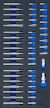 Werkstattwageneinlage 1/3: Kombi-Bit-Satz | 49-tlg. BGS4093