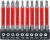 Antirutsch-Bit-Satz | magnetisch | 70 mm | 10-tlg. BGS4831