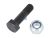 DT Spare Parts 4.40229 Bolzen mit Mutter, M12 x 1,25, L: 45 mm, 10.9 passend für Mercedes-Benz