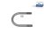 DT Spare Parts 4.40500 U-Bolzen, M14 x 1,5, LTh: 35 mm, L: 115 mm, w: 75 mm, 10.9 passend für Mercedes-Benz