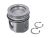 DT Spare Parts 4.50455 Kolben, komplett mit Ringen, D: 102 mm, L: 101,2 mm passend für Mercedes-Benz