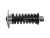 DT Spare Parts 4.66600 Kabinenstoßdämpfer, D: 45 mm, b: 14 mm, Lmin: 240 mm, Lmax: 297 mm passend für Mercedes-Benz