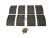 DT Spare Parts 4.91455 Trommelbremsbelagsatz, Achssatz - Übergröße, W: 120 mm, S: 19 mm passend für Multimarken