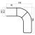 Alu Einfassung f. Seitenanfahrschutz, pressblank, 100mm 501591152 Suer