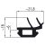 Gummiprofil F 200l, Rolle 100 m 520111715 Suer