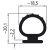 Gummidichtung SC-F20, Rolle 25 m 520111864 Suer