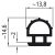 Deckeldichtung, passend zu 641126, Rolle 20 m 521111947 Suer