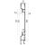 Alu 25er SL, 200er Oberteil f. Ankerschiene, epoxidgrundiert 534621303 Suer