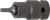 Kraft-Bit-Einsatz | Länge 55 mm | Antrieb Innenvierkant 12,5 mm (1/2