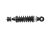 DT Spare Parts 5.65007 Kabinenstoßdämpfer, D: 41 mm, b: 25 mm, M14 x 1,5, Lmin: 277 mm, Lmax: 340 mm passend für DAF