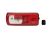 DT Spare Parts 5.81198 Rückleuchte, links, mit Kennzeichenleuchte, 24 V, Lb: 160 mm, L: 400 mm, H: 160 mm, T: 89,5 mm passend für DAF