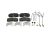 DT Spare Parts 5.92122 Scheibenbremsbelagsatz, mit Verschleißanzeiger, W: 210 mm, S: 30 mm, H: 92 mm passend für Multimarken