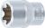Steckschlüssel-Einsatz E-Profil | Antrieb Innenvierkant 10 mm (3/8