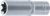 Steckschlüssel-Einsatz E-Profil, tief | Antrieb Innenvierkant 12,5 mm (1/2