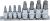 Schraubenausdreher-Satz | Antrieb Innenvierkant 6,3 mm (1/4