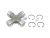 DT Spare Parts 6.59008 Zapfenkreuz, D: 50 mm, L: 155 mm passend für Renault