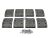 DT Spare Parts 6.95011 Trommelbremsbelagsatz, Achssatz - Übergröße, W: 175 mm, S: 19,5 mm passend für Renault