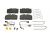DT Spare Parts 6.95100 Scheibenbremsbelagsatz, mit Verschleißanzeiger, W: 175 mm, S: 26 mm, H: 86 mm passend für Multimarken