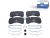 DT Spare Parts 6.95102 Scheibenbremsbelagsatz, W: 204 mm, S: 20 mm, H: 97 mm passend für Renault