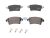 DT Spare Parts 6.95118 Scheibenbremsbelagsatz, W: 115,8 mm, S: 16,8 mm, H: 51,3 mm passend für Multimarken