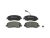 DT Spare Parts 6.95121 Scheibenbremsbelagsatz, W: 163,5 mm, S: 18,2 mm, H: 64,7 mm passend für Multimarken