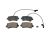 DT Spare Parts 6.95124 Scheibenbremsbelagsatz, W: 128,6 mm, S: 17,5 mm, H: 59,8 mm passend für Multimarken