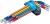Winkelschlüssel-Satz | Multicolour | Innensechskant, Innensechskant mit Kugelkopf 1,5 - 10 mm | 9-tlg. BGS74452