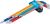 Winkelschlüssel-Satz | Multicolour | extra lang | T-Profil (für Torx) mit Kugelkopf T10 - T50 | 9-tlg. BGS74468