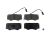 DT Spare Parts 7.92608 Scheibenbremsbelagsatz, W: 149 mm, S: 18 mm, H: 69 mm passend für Multimarken