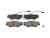DT Spare Parts 7.92613 Scheibenbremsbelagsatz, W: 175 mm, S: 20 mm, H: 69 mm passend für Iveco
