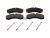 DT Spare Parts 7.92615 Scheibenbremsbelagsatz, W: 165 mm, S: 20 mm, H: 67 mm passend für Multimarken