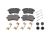 DT Spare Parts 7.92618 Scheibenbremsbelagsatz, mit Zubehör, W: 141 mm, S: 21 mm, H: 72 mm passend für Multimarken