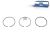 DT Spare Parts 7.95092 Kolbenringsatz, D: 80,5 mm passend für Iveco