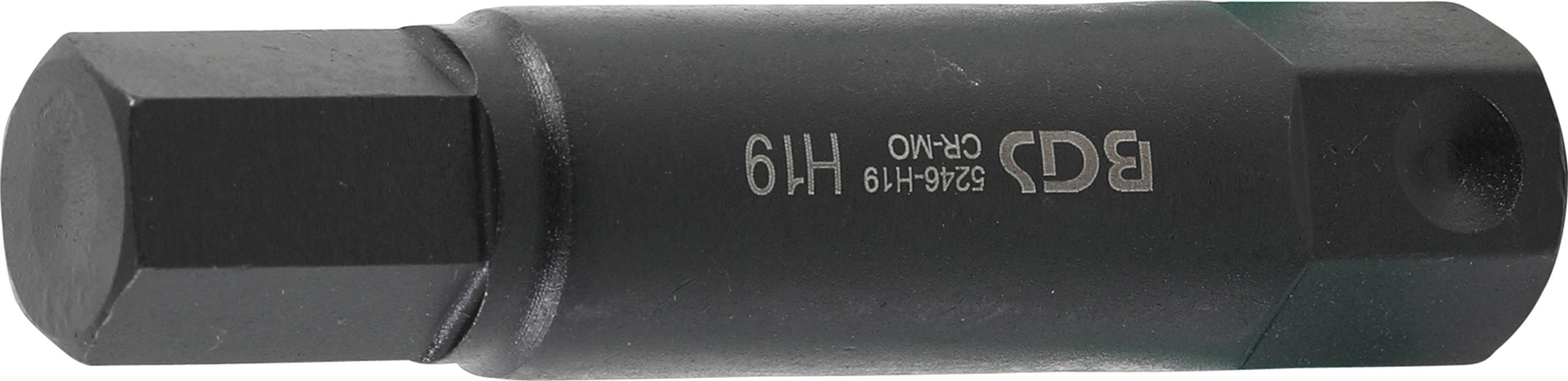 Bit | Länge 100 mm | Antrieb Außensechskant 22 mm | Innensechskant 19 mm BGS5246-H19